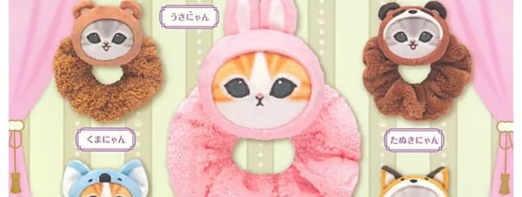 Mofusand Nyan Pants! Plush Scrunchie - Plīša matu gumija