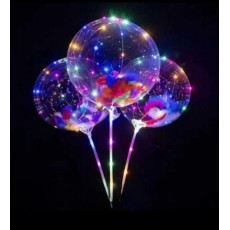 Inflatable LED Bobo Balloon with LED Garland on a Stick - Надувной светодиодный шарик Bobo со светодиодной гирляндой, на палочке