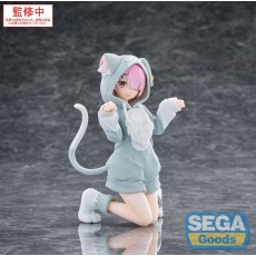 Sega Re:Zero Starting Life in Another World Yumemirize Figure 11cm - Ram Mofumofu - Пластмассовая фигурка