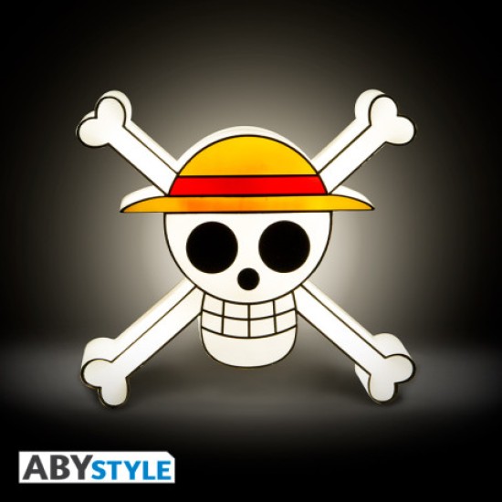 ABYstyle One Piece LED Lamp 21cm (works with 3xAA batteries) - Skull - LED лампа