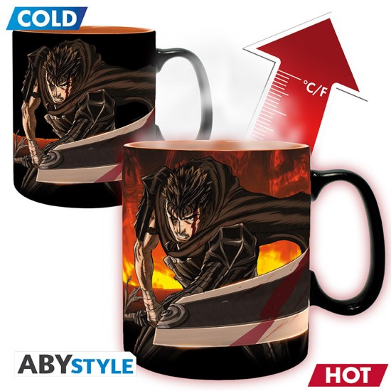 ABYstyle Berserk Heat Change Ceramic Mug 460ml - Berserk - Кружка