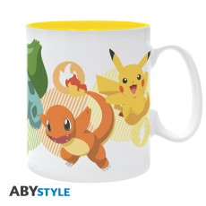 ABYstyle Pokemon King Size Ceramic Mug 460ml - Pikachu and starters - Krūze