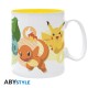 ABYstyle Pokemon King Size Ceramic Mug 460ml - Pikachu and starters - Krūze