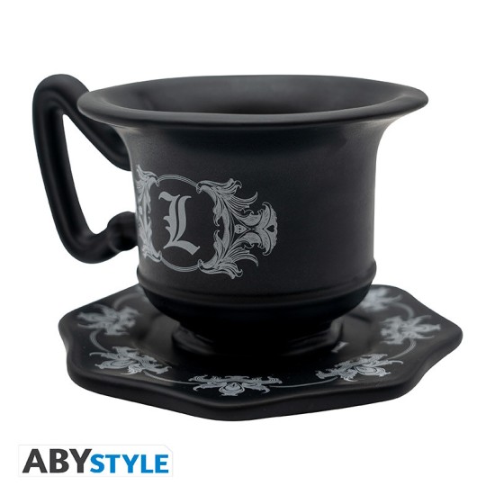 ABYstyle Death Note 3D Ceramic Mug with Saucer 450ml - L's Cup