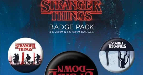 Stranger Things Pin-Back Buttons Pack (5 pcs.) - Upside Down