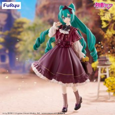 Furyu Hatsune Miku Noodle Stopper PVC Statue 10cm - Snow Miku Sky Town 10th Ver. - Пластмассовая фигурка