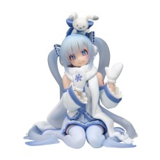 Furyu Hatsune Miku Noodle Stopper PVC Statue 10cm - Snow Miku Sky Town 10th Ver. - Plastmasas figūriņa