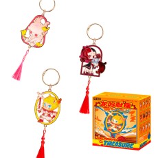 Pop Mart Loong Presents the Treasure Series Pendant Blind Box Metal Keychain - Металлический брелок для ключей