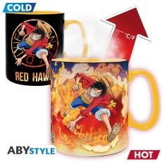 ABYstyle One Piece Heat Change Ceramic Mug 460ml - Luffy & Sabo