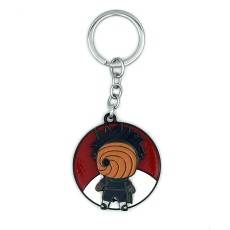 Naruto Shippuden Metal Keychain - Obito Uchiha - Металлический брелок для ключей