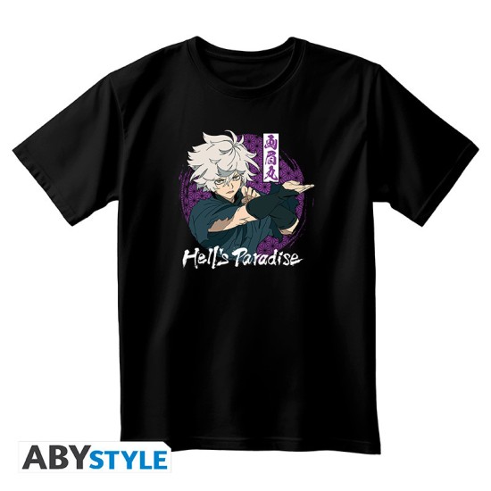 ABYstyle Hell's Paradise Gabimaru T-shirt - L размер / Чёрная - Мужская хлопковая майка / футболка