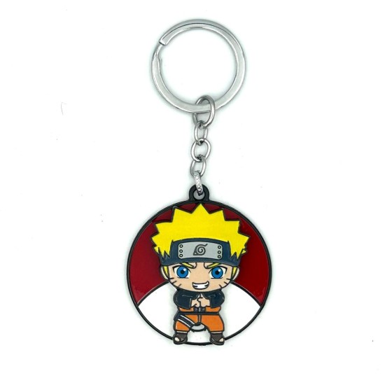 Naruto Shippuden Metal Keychain - Naruto Design 2 - Металлический брелок для ключей