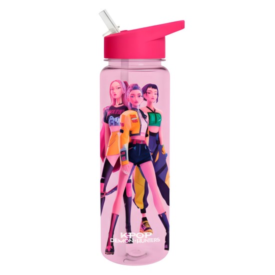 Pyramid KPop Demon Hunters Water Bottle 750ml - Бутылка для воды с соломинкой