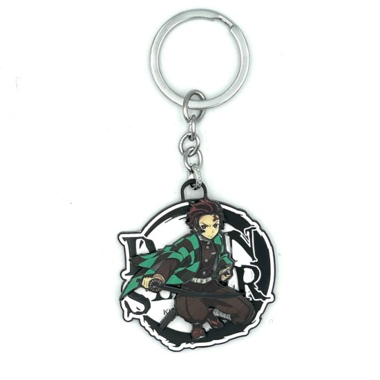 Demon Slayer Metal Keychain - Tanjiro Kamado - Металлический брелок для ключей