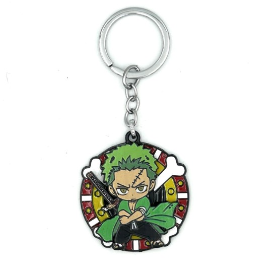 One Piece Metal Keychain - Roronoa Zoro