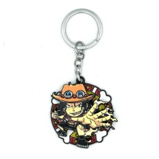 One Piece Metal Keychain - Portgas D. Ace 