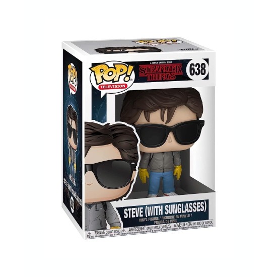 Funko POP! Stranger Things Figure 9cm - Steve with Sunglasses (638) - Vinila figūriņa