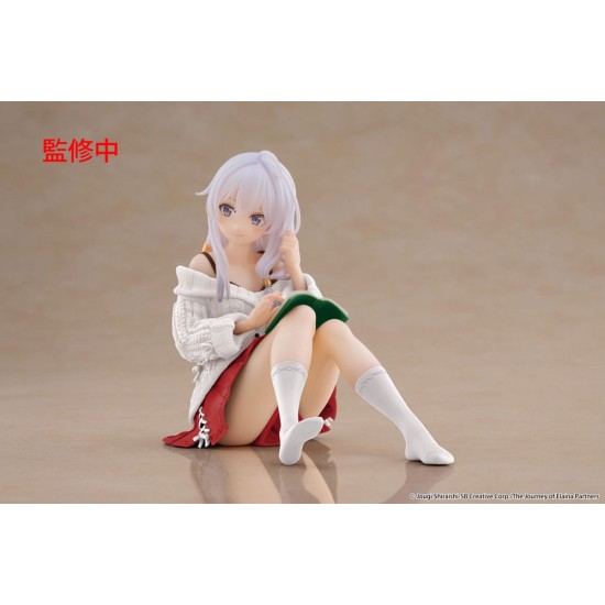 Taito Prize Wandering Witch: The Journey of Elaina Dekstop Cute Ver. Casual Clothes Renewal Figure 13cm - Elaina - Plastmasas figūriņa