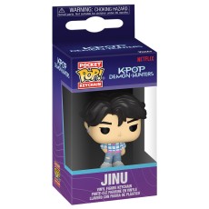 Funko Pocket POP! KPop Demon Hunters Keychain - Jinu - Vinila atslēgu piekariņš