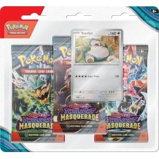 Pokemon Super Card Game TCG Trading Cards - Scarlet & Violet - Twilight Masquerade 3-Pack Blister Assorted Pack EN - Kāršu spēle