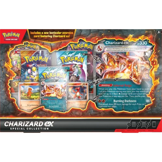 Pokemon Super Card Game TCG Trading Cards - Charizard ex Special Collection EN - Kāršu spēle