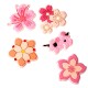 3D Sticker Set (5.шт) - Pink Blossom - комплект наклеек