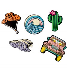 3D Sticker Set (5.шт) - Summer - комплект наклеек