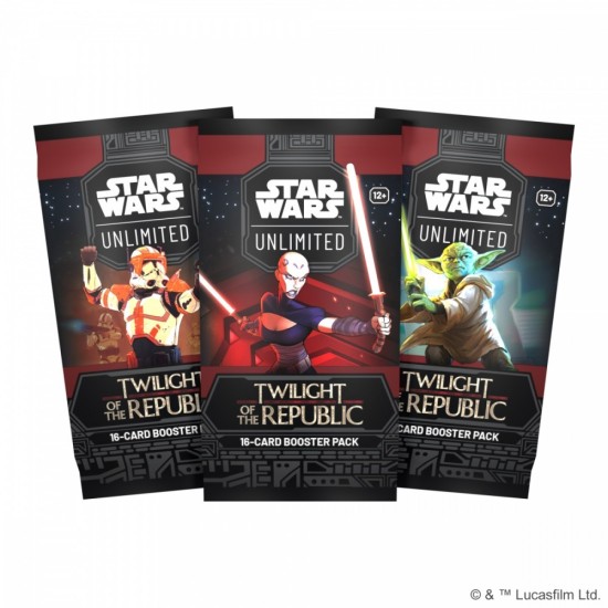 Star Wars Super Card Game TCG Trading Cards - Unlimited: Twilight of the Republic - Booster Pack EN - Карточная Игра