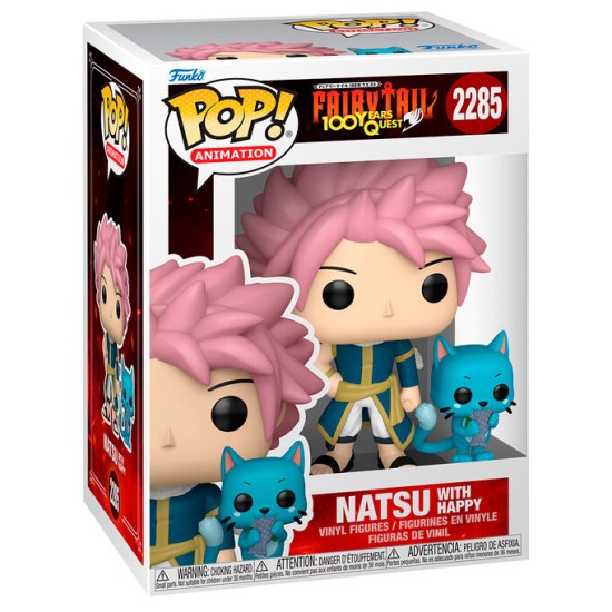 Funko POP! Fairy Tail 100 Years Quest Figure 9cm - Natsu with Happy (2285) - Vinila figūriņa