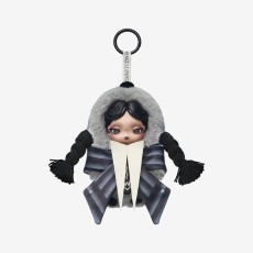 Pop Mart Skullpanda x Wednesday (Nevermore Academy Uniform Version) Plush Pendant