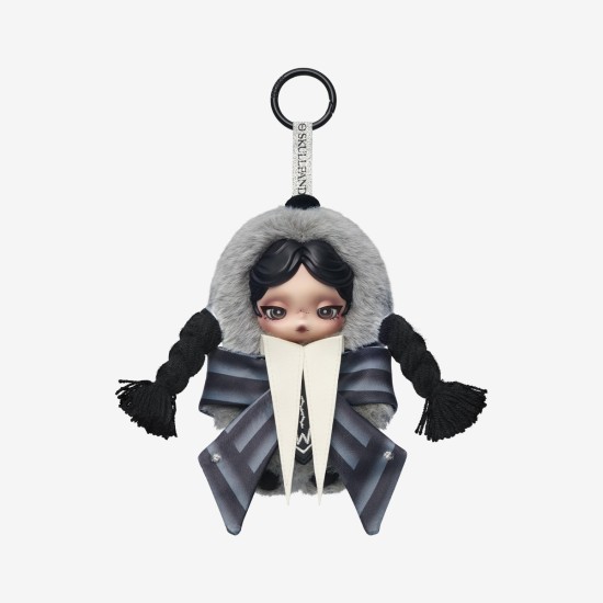 Pop Mart Skullpanda x Wednesday (Nevermore Academy Uniform Version) Plush Pendant