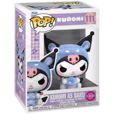Funko POP! Hello Kitty Figure 9cm - Kuromi As Baku  Flocked (111) - Vinila figūriņa