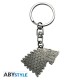 ABYstyle Game of Thrones Keychain - Stark - Metālisks atslēgu piekariņš