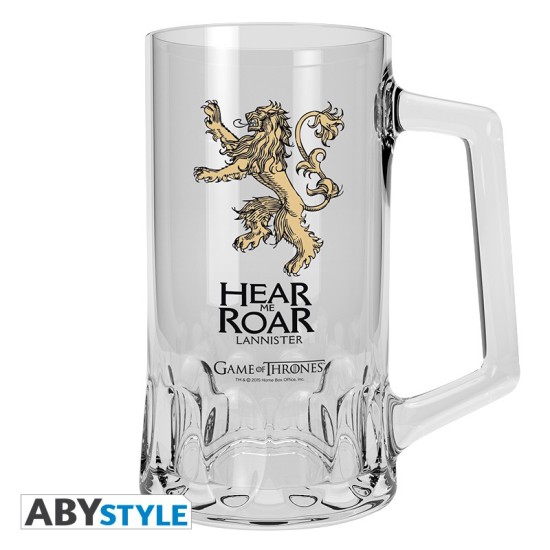 ABYstyle Game of Thrones Glass Mug 700ml - Lannister - Stikla krūze