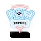 Forever Paw Patrol Decorative Neon LED Light 25 x 25 cm (USB Plug) - Logo - Декоративная неоновая LED лампа