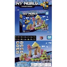 Minecraft Magnetic Blocks - My World - 168 pcs. - Magnētiskie bloki / konstruktors