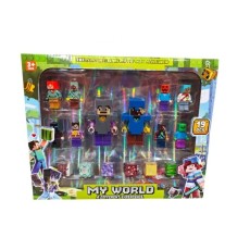 Minecraft Magnetic Figure Set - My World - 19 pcs. - Magnētisko figūru komplekts / konstruktors