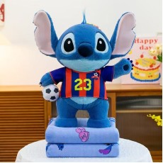 Stitch Plush Toy 40cm with Blanket 100 x 170cm - Stitch with Ball - Plīša rotaļlieta ar pledu