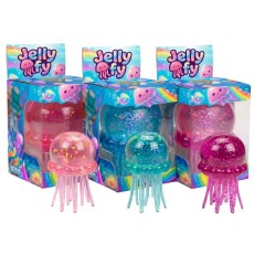 Toys Revolution Jellyfy Assorted Squishy Anti-Stress Jellyfish - Блестящая игрушка-антистресс сквиши / радужный сюрприз