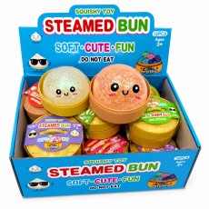 Mystery Steamed Bun Squishy Dumpling with Bubbles - Mirdzoša antistresa skvīša rotaļlieta kapsulā / varavīksnes pārsteigums