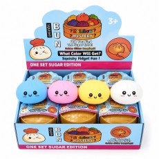 Mystery Bun Squishy Dumpling T05-1651 - Sugar Edition - Игрушка-антистресс сквиши Пельмешек в капсуле / радужный сюрприз