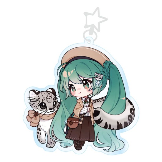 Popbuddies Hatsune Miku Acrylic Keychain - Kawaii Winter Time