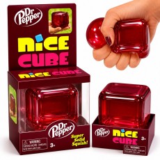 Super Solid Squish! Nice Cube - Dr.Pepper - Antistresa rotaļlieta / mīksts marmora skvīša kubs