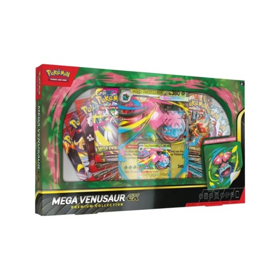 Pokemon Super Card Game TCG Trading Cards - Phantasmal Flames - ME02 - Mega Venusaur Ex - Premium Collection Box EN - Карточная Игра