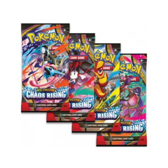 Pokemon Super Card Game TCG Trading Cards - Mega Evolution - ME04: Chaos Rising Booster Pack EN - Карточная Игра