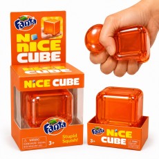 Super Solid Squish! Nice Cube - Fanta - Antistresa rotaļlieta / mīksts marmora skvīša kubs