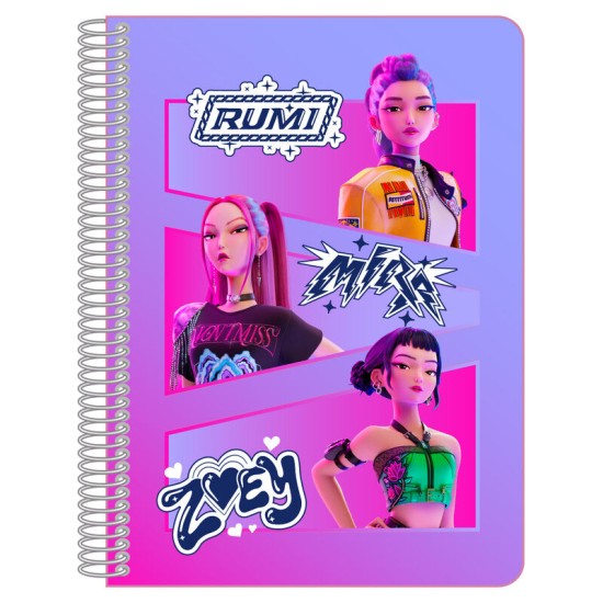 Safta KPop Demon Hunters A5 Notebook 21 x 15cm - Pillars