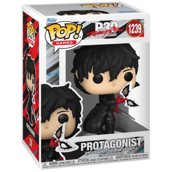 Funko POP! Persona 5 30th Anniversary Figure 9cm - Protagonist (1239) - Vinila figūriņa