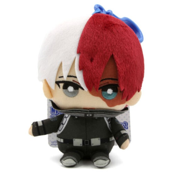 Banpresto My Hero Academia World Heroes Mission Tomonui Series 2 Plush Toy 12cm - Shoto Todoroki Combat - Plīša rotaļlieta