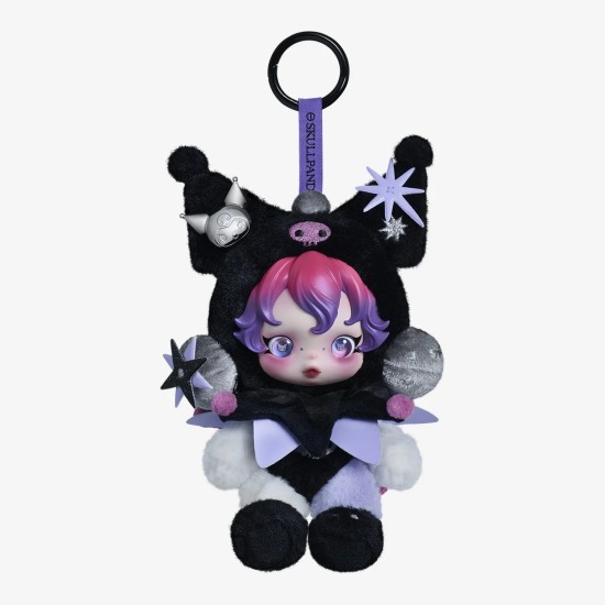 Pop Mart Skullpanda x Kuromi Plush Doll Blind Box Pendant - Plīša monstriņš / Piekarināms aksesuārs / Somas piekariņš